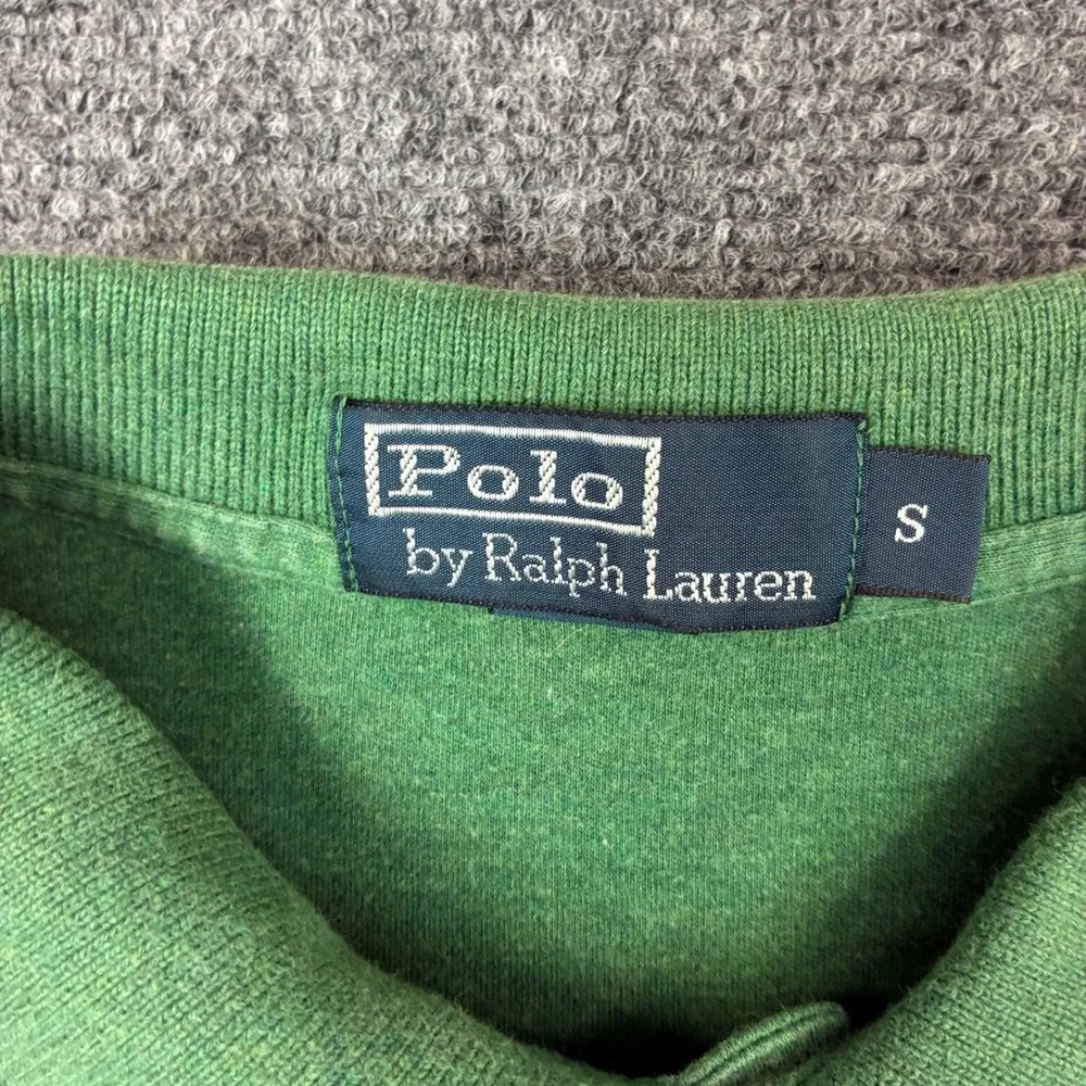 Polo Ralph Lauren Mens Size Small Green Heather Short Sleeve Pony Polo Shirt